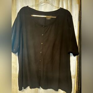 Black with button detail.